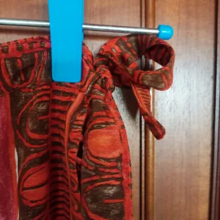Falda envolvente estampada mujer
