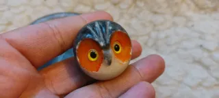 Set Alabastro Volterra Civetta. 2 pezzi