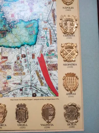 Escudos de la Corona de Aragón - Mapa