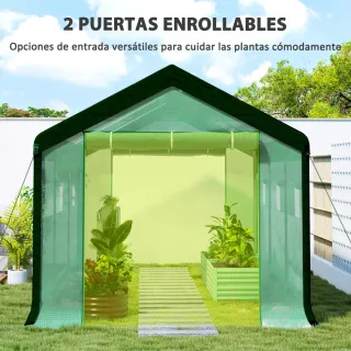 Invernadero Túnel 6x3x2,8m con 6 Ventanas
