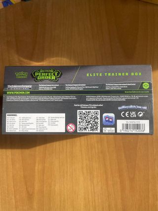 Pokémon ETB Perfect Order English - New Sealed
