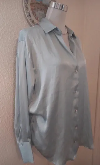 Camisa Zara satinada