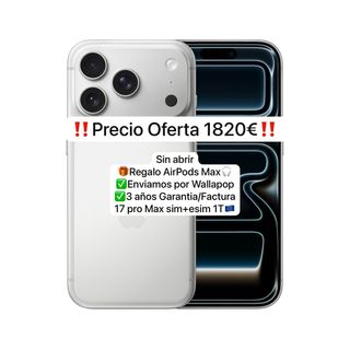 iPhone 17 Pro Max 1TB Plata SIN ABRIR