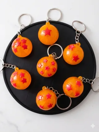 Llaveros 7 Bolas Dragon + Stand