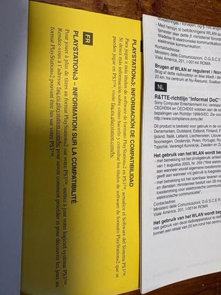 Manuales PS3 Sony Retrocompatible