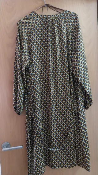 Vestido camisero estampado