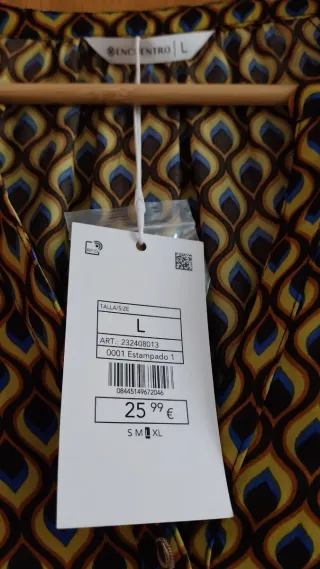 Vestido camisero estampado