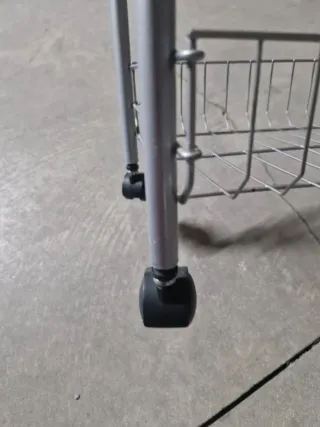 Carrito verdulero metálico 2 estantes