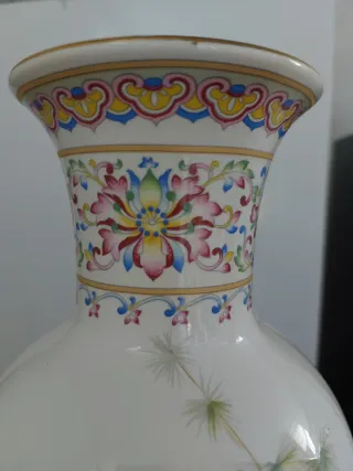 Vaso Cinese Vintage Decorato