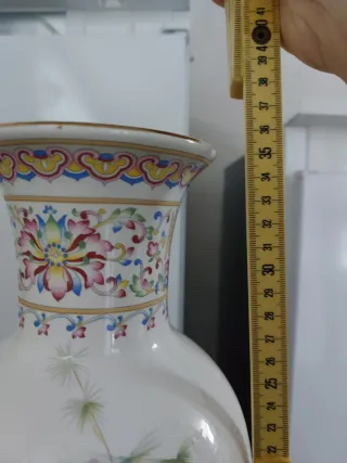 Vaso Cinese Vintage Decorato