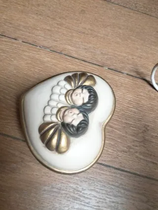 Cuore portagioie Thun ceramica