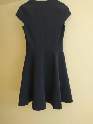 Vestido azul marino manga corta