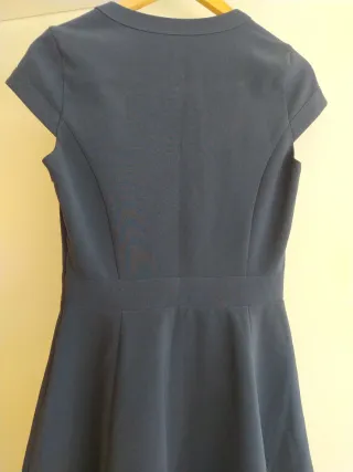Vestido azul marino manga corta