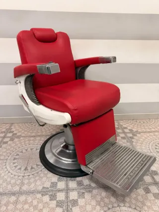 Sillón barbero Belmont vintage original hidráulico