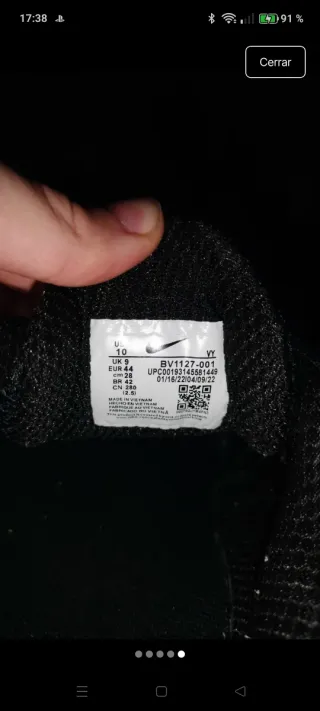 Zapatillas Nike Shox Negras