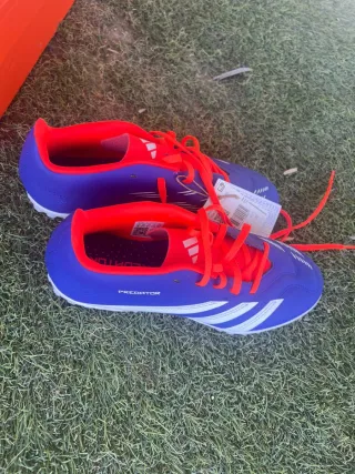 Zapatillas Adidas Predator Fútbol Azul Naranja