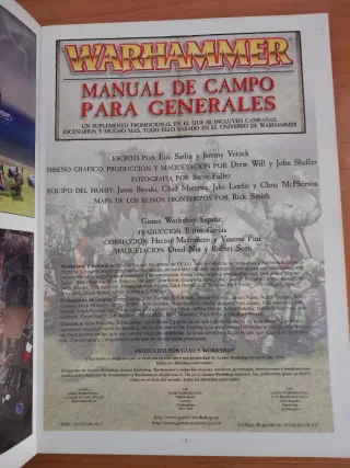 Warhammer Manual de Campo para Generales