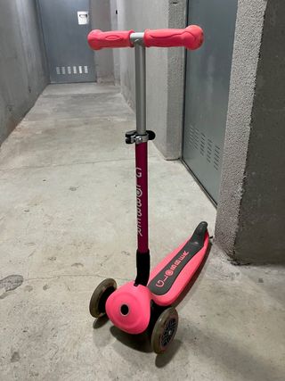 Patinete Globber 3 Ruedas Luces Rosa