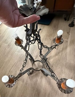 Lampade rustiche in metallo e ceramica