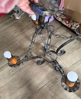 Lampade rustiche in metallo e ceramica