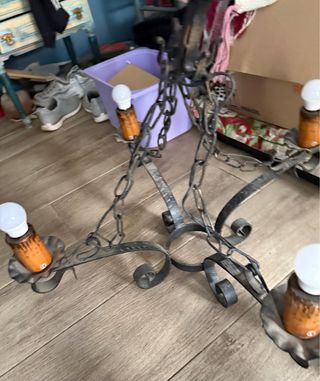 Lampade rustiche in metallo e ceramica