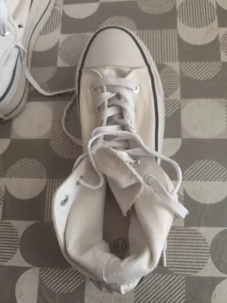 Converse Talla 41 Beige/Blanco