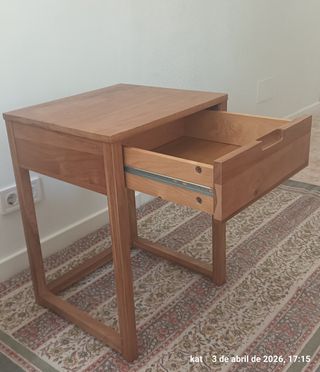 Mesita de noche roble 45x40x60 cm