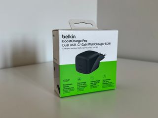 Cargador Belkin 50W Doble USB-C GaN
