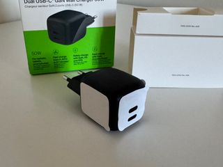 Cargador Belkin 50W Doble USB-C GaN