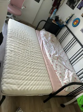 Sofá Cama Fyresdal Negro Metal