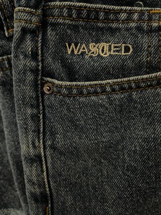 Wasted Paris Vaqueros Anchos Azules