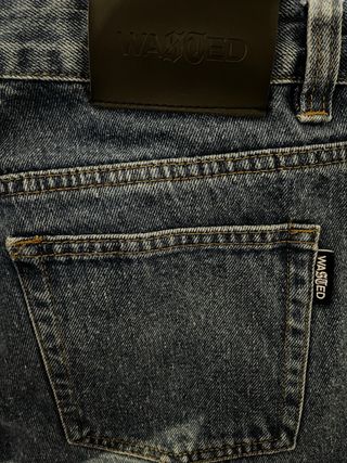 Wasted Paris Vaqueros Anchos Azules