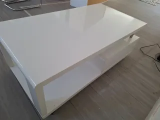 Mesa de centro blanca moderna
