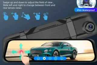 Dash Cam Espejo Táctil 10 Full HD