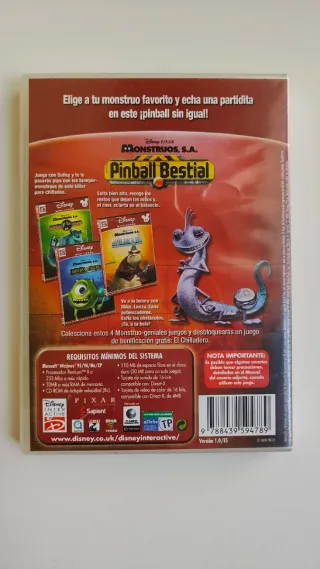 Lote 2 Juegos PC Monstruos S.A. Disney