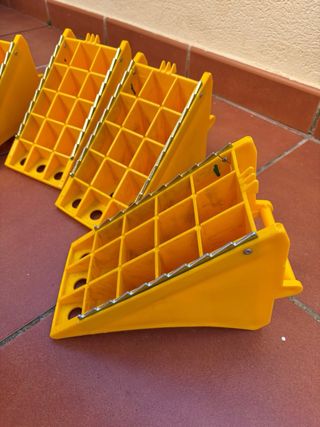 4 Calzos para Rueda Amarillos