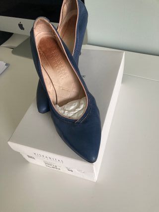 Zapatos Hispanitas Piel Talla 39 Azul