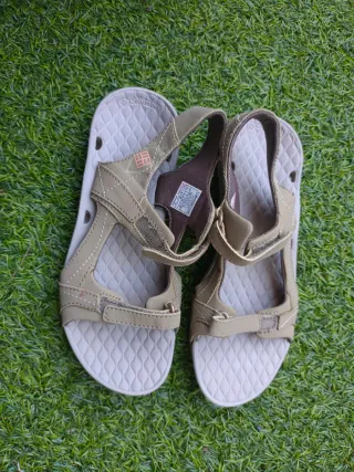Sandalias Columbia Mujer Talla 36 Beige/Verde Oliv