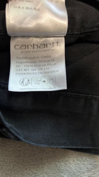 Pantalones Carhartt Taglia S Nero, uomo