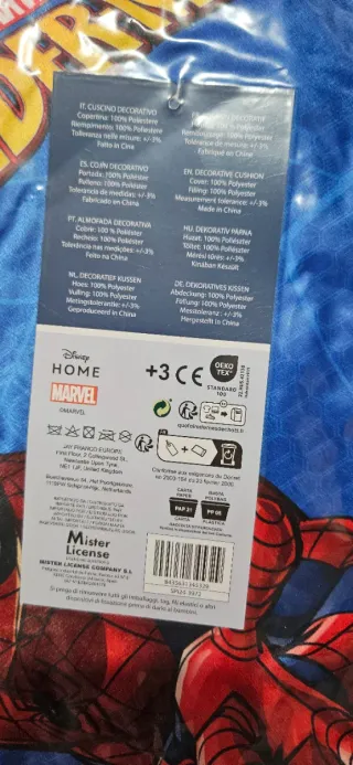 Cuscino decorativo Spiderman Marvel