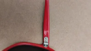 Gafas Vintage Rojas Estilo Aviador Retro