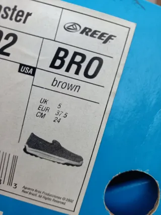 Deportivas Reef Piel Marrón Nuevas
