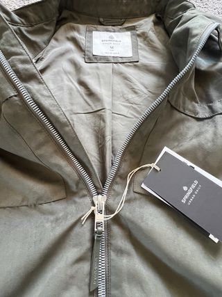 Chaqueta Springfield efecto ante verde Talla M