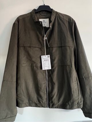 Chaqueta Springfield efecto ante verde Talla M