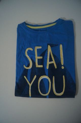 T-shirt azul criança 12-13 anos