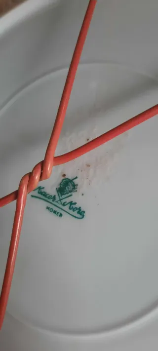 Plato decorativo porcelana pájaros y flores