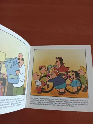 Cuento pequeño de la pequeña Lulú Lulú bombero
