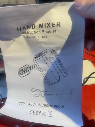 Batidora de mano eléctrica 800W CX-6651