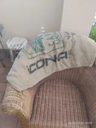 Conjunto Muebles Jardín Ratán y Cristal