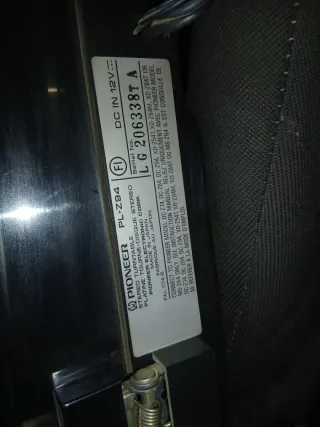 Toca discos Pioneer negro/plata